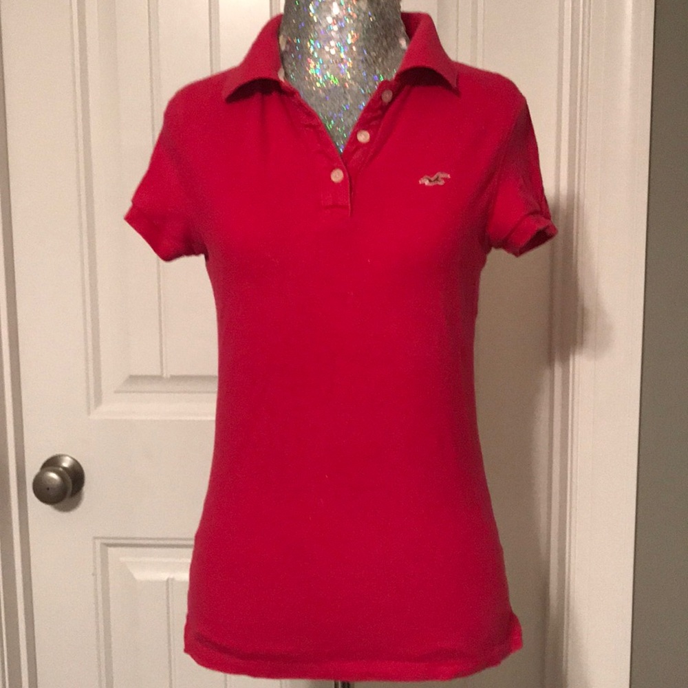 HOT PINK Hollister Polo shirt size Large